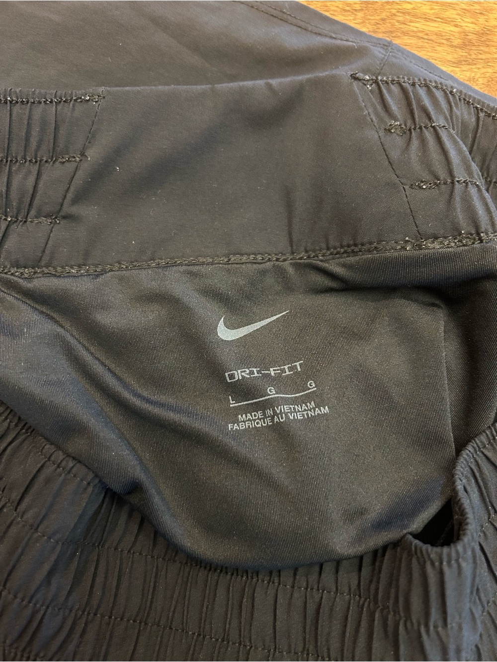 Nike Black Dri‑Fit Athletic Shorts with Subtle Reflective Swoosh - Picture 4 of 4
